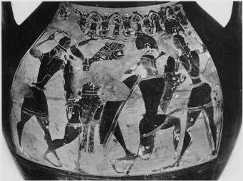 AMPHORA, BELLY, TYPE B (ATHENIAN, BLACK-FIGURE)