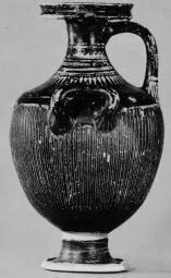 HYDRIA (SOUTH ITALIAN, APULIAN, BLACK GLAZE)