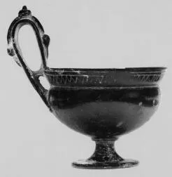 KYATHOS (ETRUSCAN, BUCCHERO)