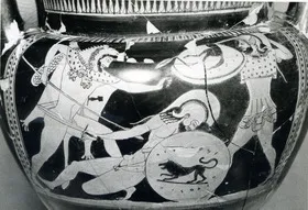 KRATER, COLUMN (ATHENIAN, RED-FIGURE)
