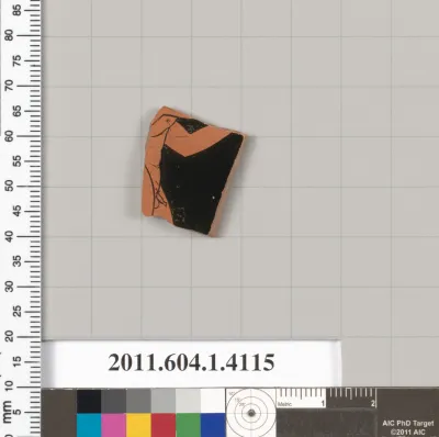 Terracotta fragment of a kylix (drinking cup)