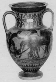 AMPHORA, NECK (ATHENIAN, BLACK-FIGURE)