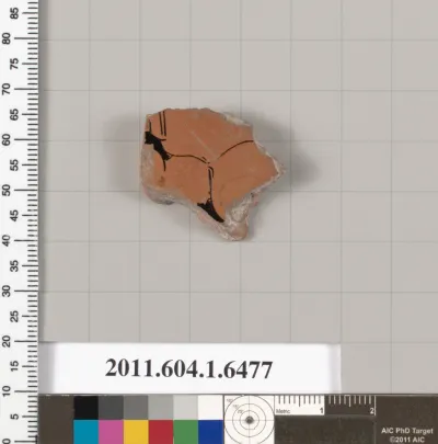 Terracotta fragment of a kylix (drinking cup)