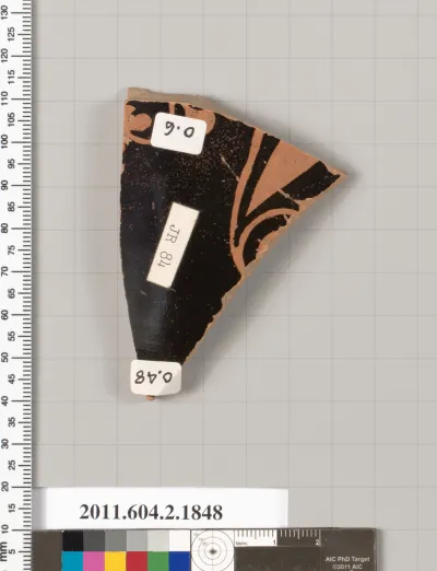 Terracotta fragment of a skyphos (deep drinking cup)