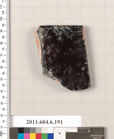 Terracotta rim fragment of a skyphos (deep drinking cup)