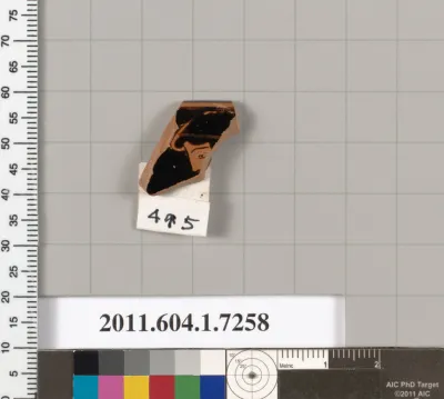 Terracotta rim fragment of a kylix (drinking cup)