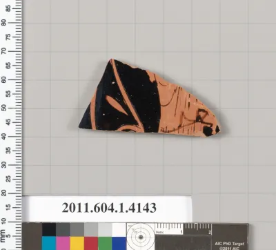 Terracotta fragment of a kylix (drinking cup)