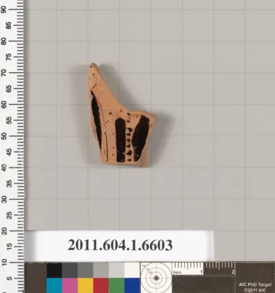 Terracotta fragment of a kylix (drinking cup)