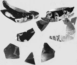 STAMNOS, FRAGMENTS (ATHENIAN, RED-FIGURE)