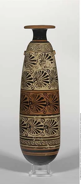 Attisch schwarzfiguriges Alabastron