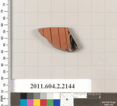Terracotta fragment of a column-krater (bowl for mixing wine and water)?