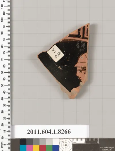 Terracotta fragment of a kylix (drinking cup)