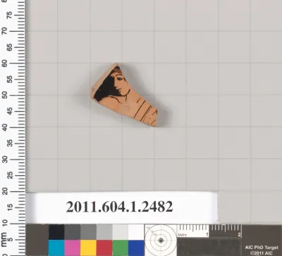 Terracotta fragment of a kylix (drinking cup)