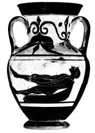 AMPHORA, NECK (SOUTH ITALIAN, CAMPANIAN, BLACK-FIGURE)