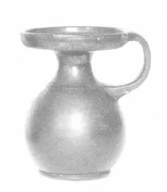 LEKYTHOS, SQUAT (ATHENIAN, BLACK GLAZE)