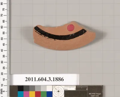 Terracotta fragment of a kylix (drinking cup)