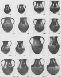 AMPHORA, BELLY (ETRUSCAN, BUCCHERO)