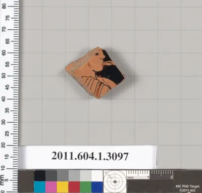 Terracotta fragment of a kylix (drinking cup)