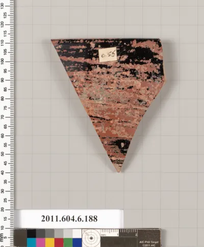 Terracotta rim fragment of a skyphos (deep drinking cup)