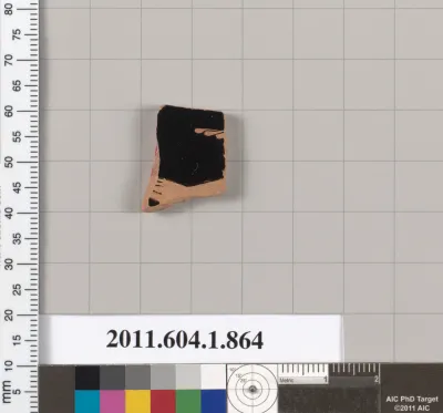 Terracotta fragment of a kylix (drinking cup)