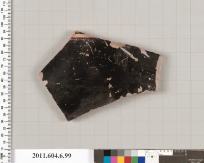 Terracotta fragment of a closed shape