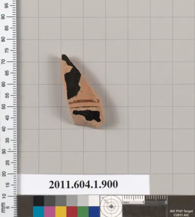 Terracotta fragment of a kylix (drinking cup)