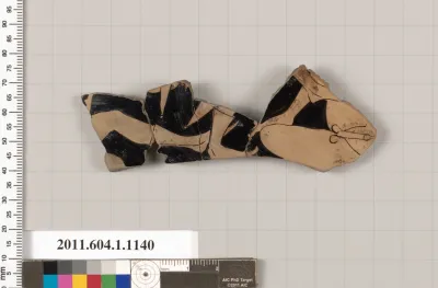 Terracotta fragment of a kylix (drinking cup)