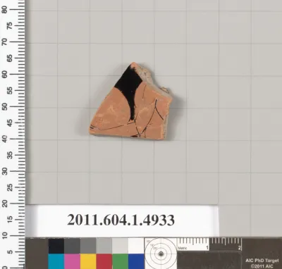 Terracotta fragment of a kylix (drinking cup)