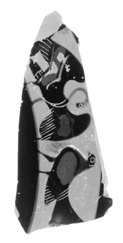 Attic Black-Figure Band Cup Fragment