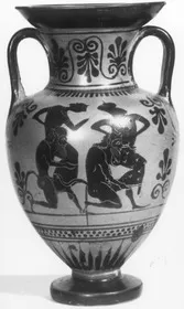 AMPHORA, NECK (ATHENIAN, BLACK-FIGURE)