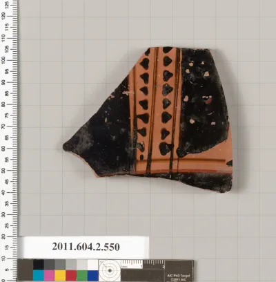 Terracotta fragment of a column-krater (bowl for mixing wine and water)