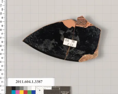 Terracotta fragment of a kylix (drinking cup)