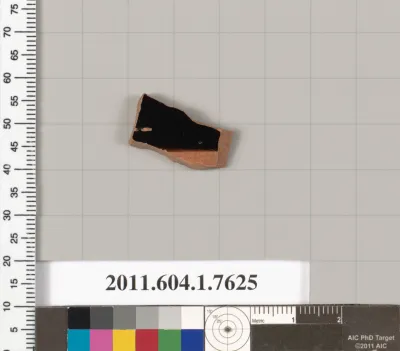 Terracotta fragment of a kylix (drinking cup)