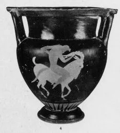 KRATER, COLUMN (SOUTH ITALIAN, PSEUDO RED-FIGURE)