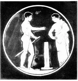 CUP, STEMLESS (ATHENIAN, RED-FIGURE)