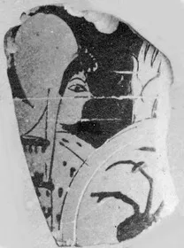 ALABASTRON FRAGMENT (ATHENIAN, RED-FIGURE)