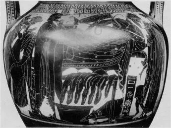 AMPHORA, BELLY, TYPE A (ATHENIAN, BLACK-FIGURE)