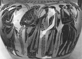 AMPHORA, NECK (ATHENIAN, BLACK-FIGURE)