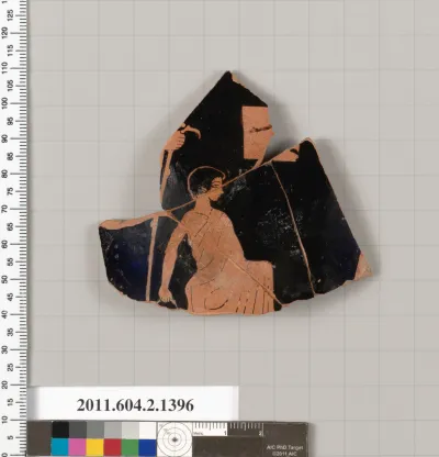 Terracotta fragment of a skyphos (deep drinking cup)