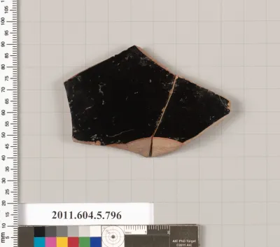 Terracotta fragment of a kylix (drinking cup)