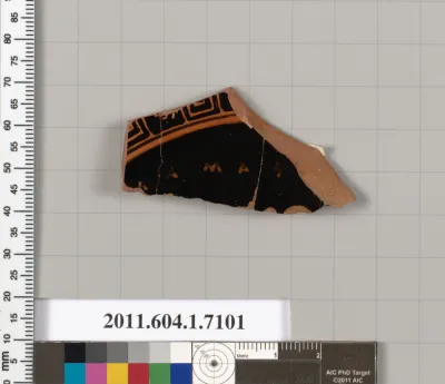 Terracotta fragment of a kylix (drinking cup)