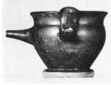 FEEDER (ATHENIAN, BLACK GLAZE)