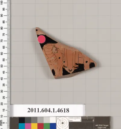 Terracotta fragment of a kylix (drinking cup)