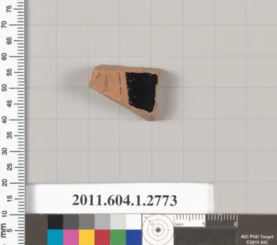 Terracotta fragment of a kylix (drinking cup)