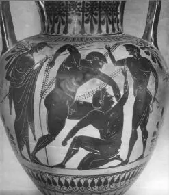 AMPHORA, NECK (ATHENIAN, BLACK-FIGURE)