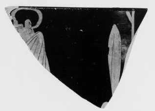SKYPHOS, FRAGMENT (FALISCAN, PSEUDO RED-FIGURE)