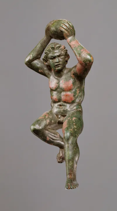 Statuette of a Giant Hurling a Rock