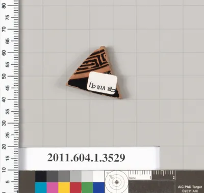 Terracotta fragment of a kylix (drinking cup)