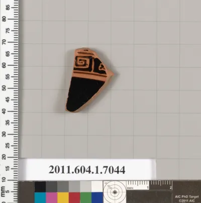 Terracotta fragment of a kylix (drinking cup)