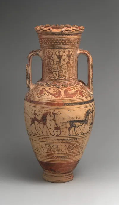 Terracotta neck-amphora